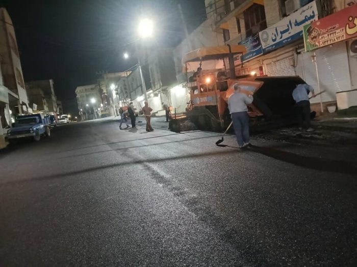 روکش آسفالت خیابان حنیف‌نژاد تکمیل شد