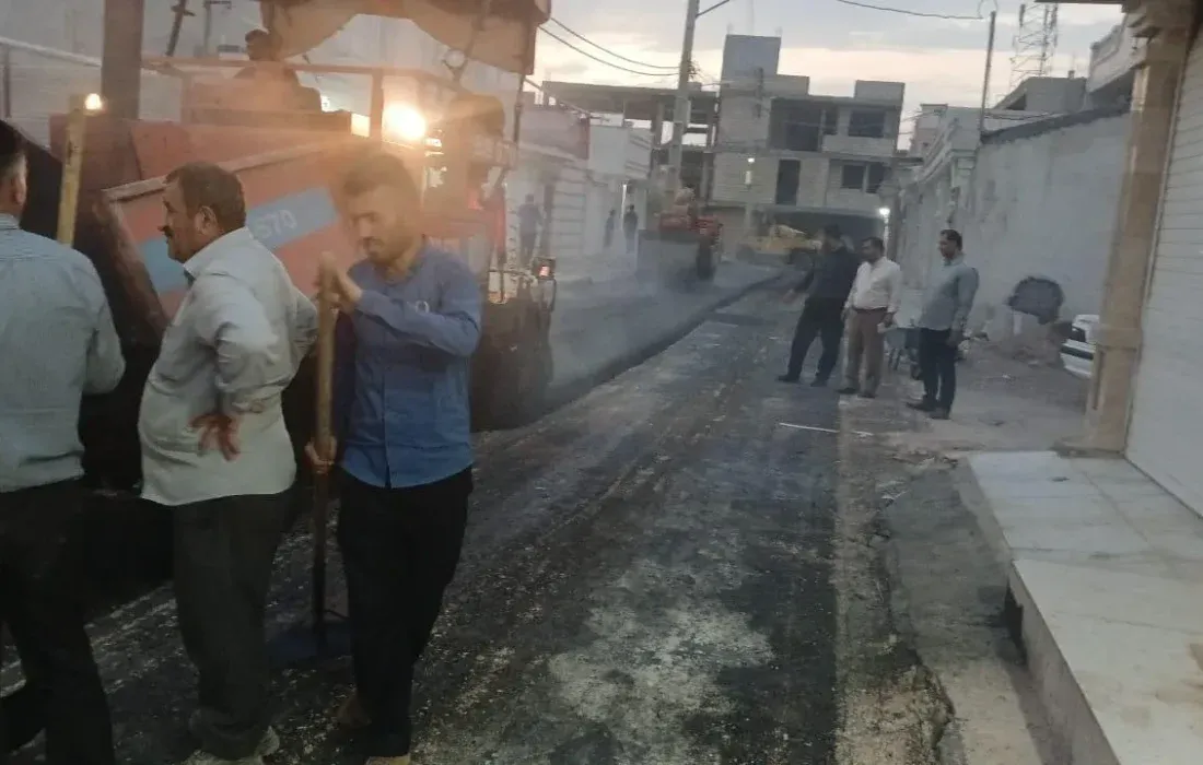 تأکید شهردار مسجدسلیمان بر آغاز عملیات آسفالت شهرک مهندسین سایت ۱