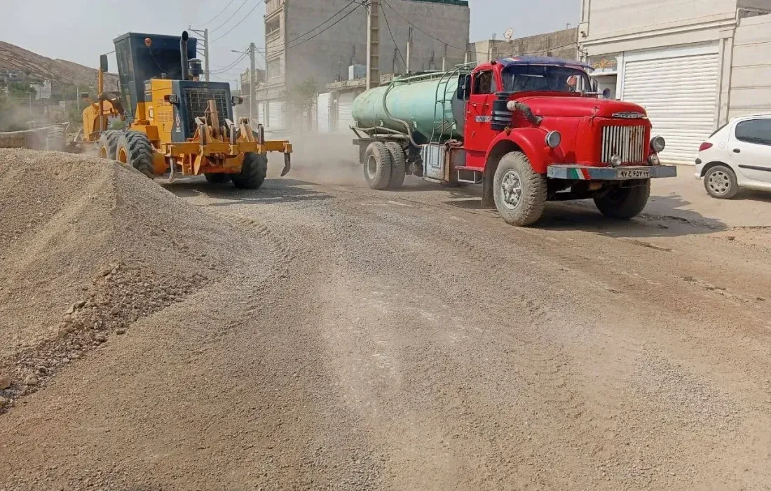 آغاز عملیات زیرسازی شهرک مهندسین سایت ۲ برای اجرای آسفالت