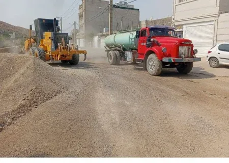 آغاز عملیات زیرسازی شهرک مهندسین سایت ۲ برای اجرای آسفالت