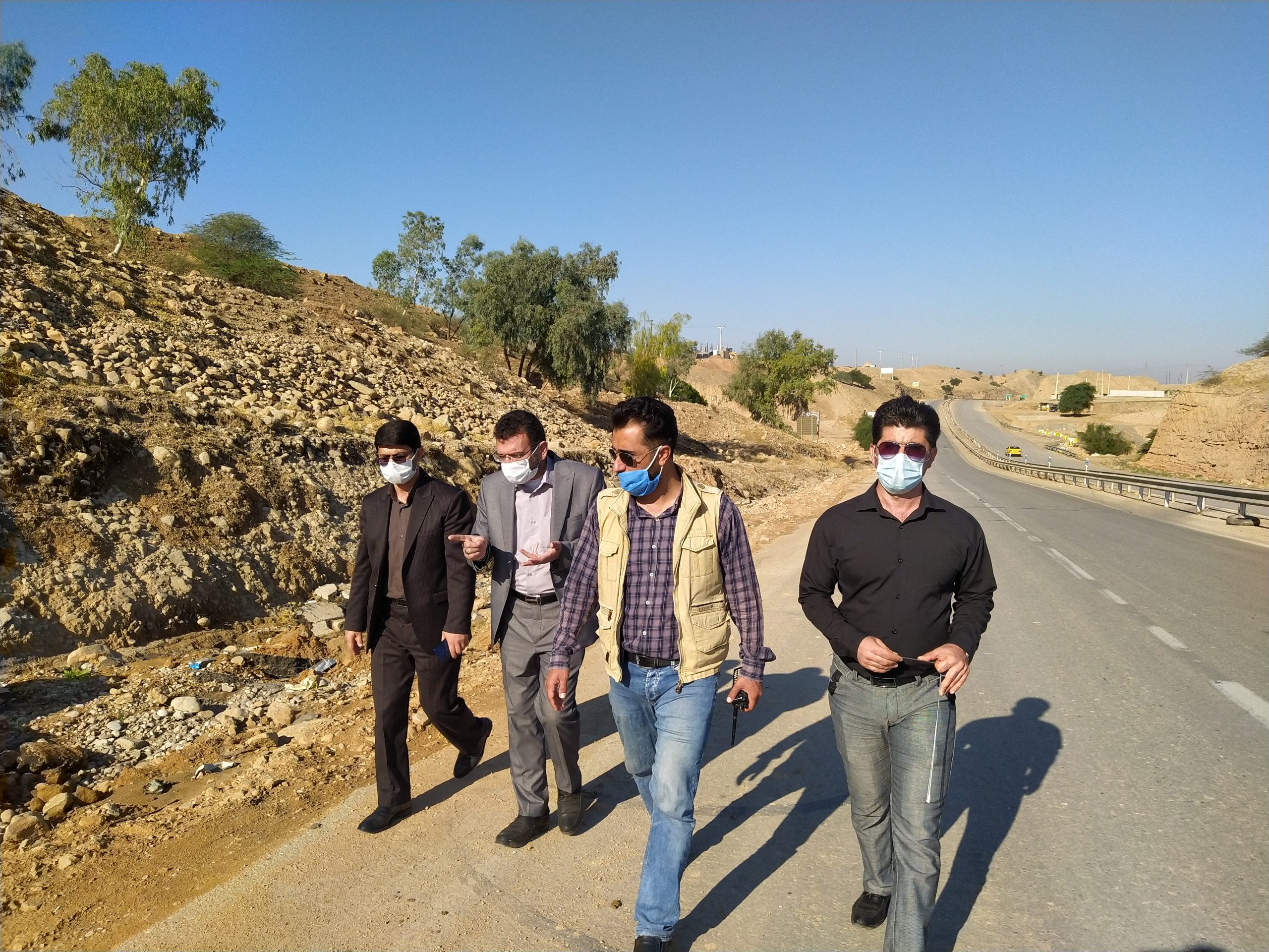 ایمن سازی یکی از نقاط حادثه خیز جاده ورودی شهرستان مسجدسلیمان