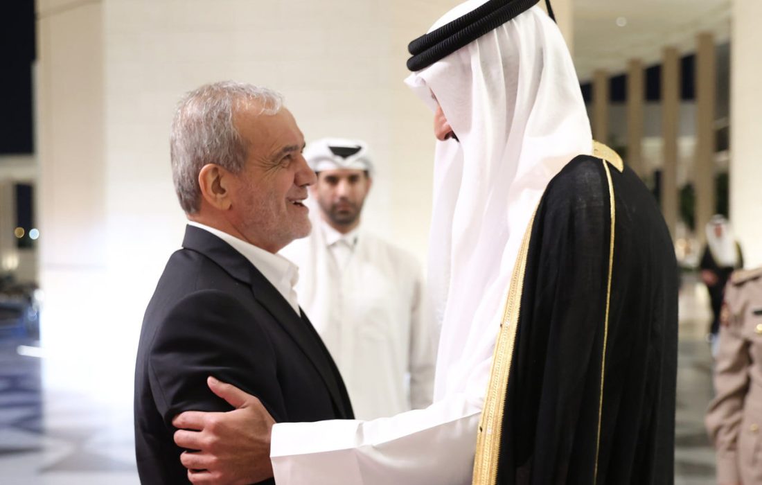 استقبال رسمی رئیس‌جمهور از امیر قطر