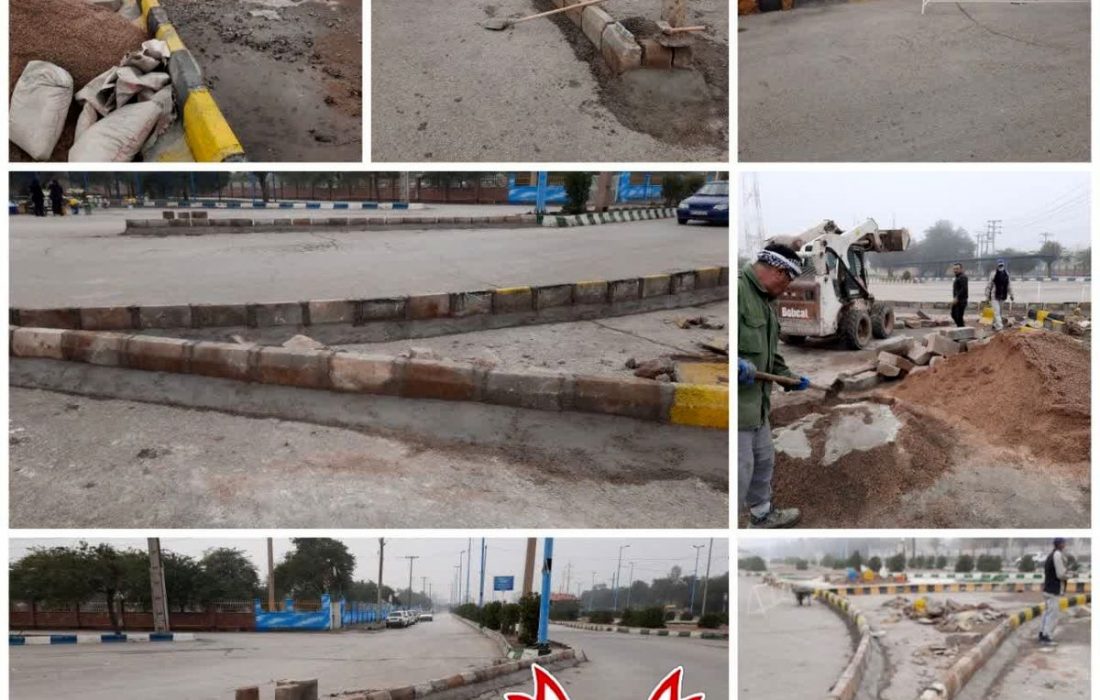 اصلاح هندسی خیابانهای منتهی به میدان ورودی آرامستان بهشت آباد