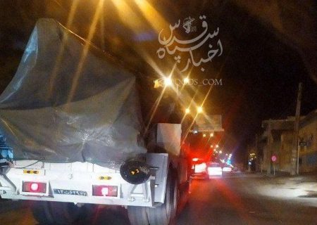 انتشار تصاویری از انتقال تجهیزات نظامی از گذرگاه زنجان به سمت آذربایجان