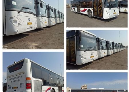 اولین بخش از اتوبوس های جدید آتروس (شرکت ایرانخودرو دیزل) وارد اهواز شد