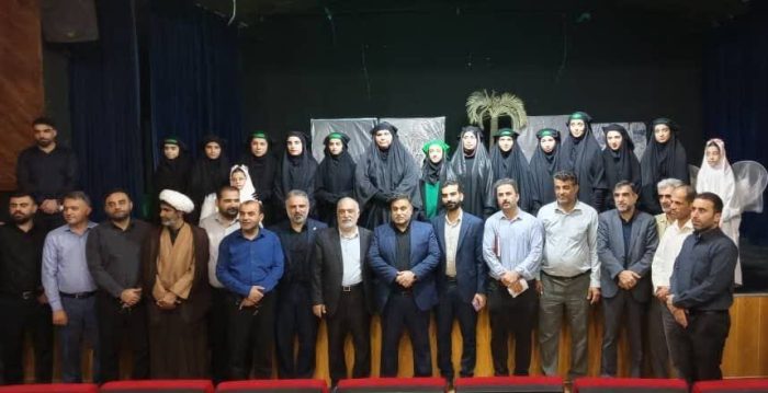با حضور فرماندار و مدیران اجرایی مسجدسلیماننمایش آئینی عاشورایی دختر آفتاب حضرت رقیه(س)در مسجدسلیمان برگزار شد