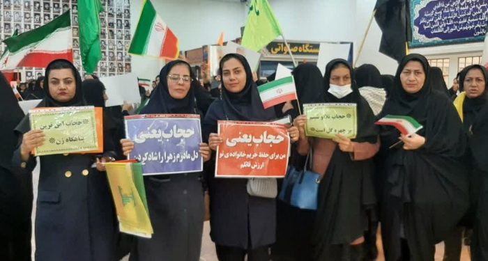 برگزاری اجتماع بزرگ زینبیون در مسجدسلیمان +تصاویر