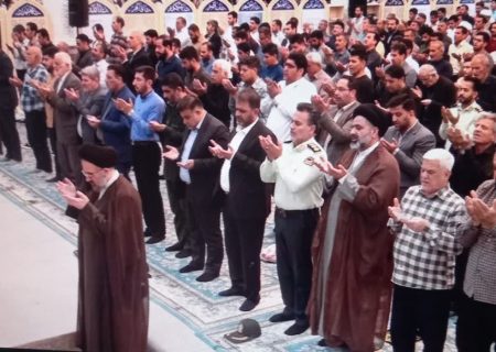 برگزاری نماز عید سعید فطر در مسجدسلیمان+تصویری