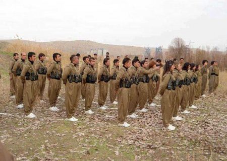 تروریست‌های حزب دموکرات کردستان در نزدیک مرزهای ایران و عراق از دید دوربین “الحدث”/ ویدئو