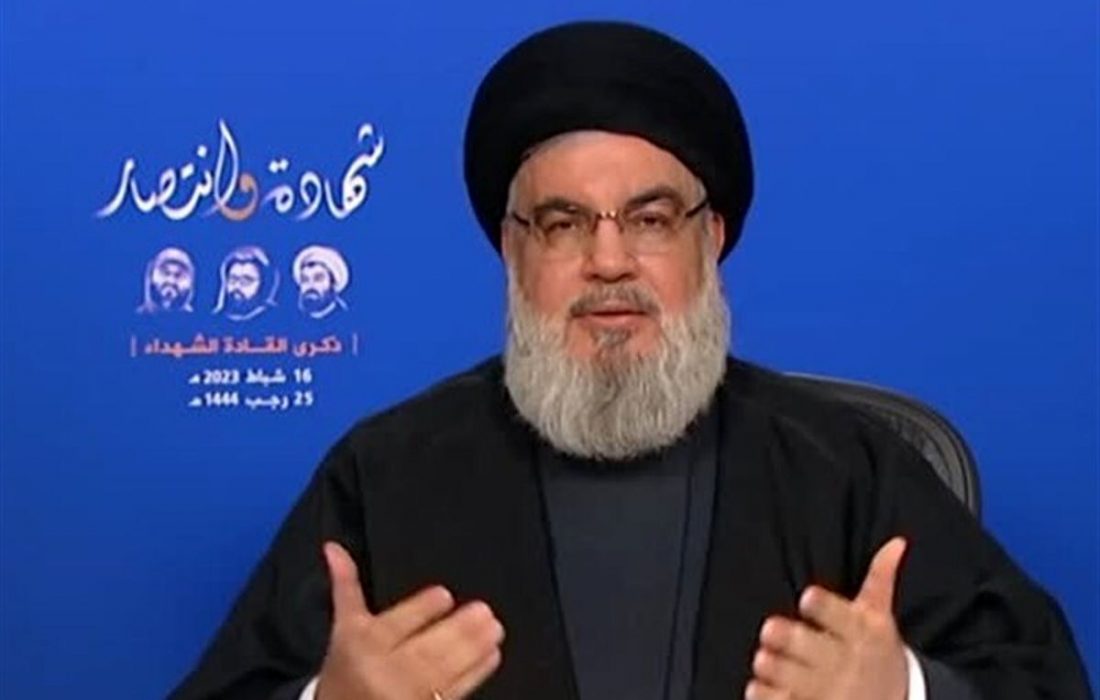 دبیرکل حزب‌الله: یکی از دلایل به نتیجه نرسیدن پرونده هسته‌ای ایران این است که تهران نمی‌خواهد با آمریکا سر یک میز بنشیند