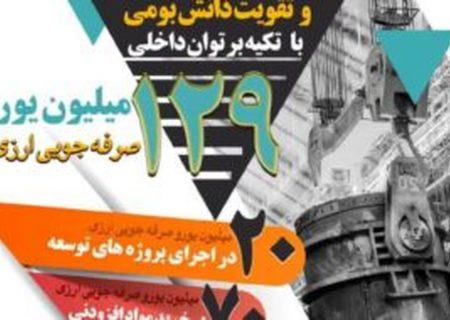 صرفه جویی ارزی و تقویت دانش بومی با تکیه بر توان داخلی