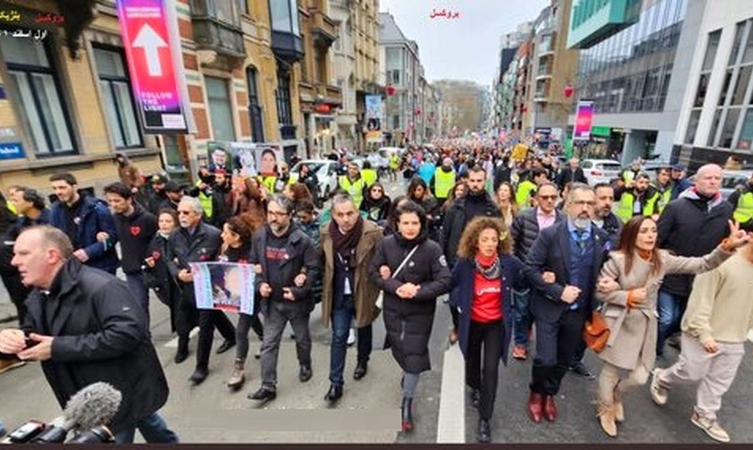 پشت پرده تظاهرات ضدانقلاب در بلژیک/ با مشت و لگد به جان هم افتادند