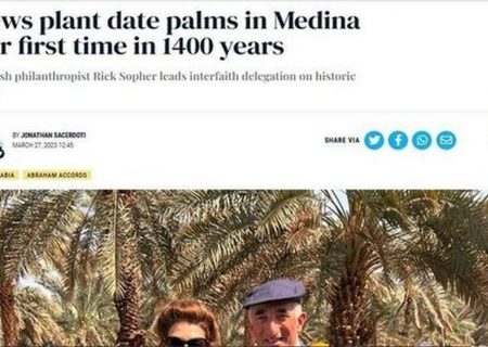 یهودیان درخت نخل در مدینه می‌کارند!
