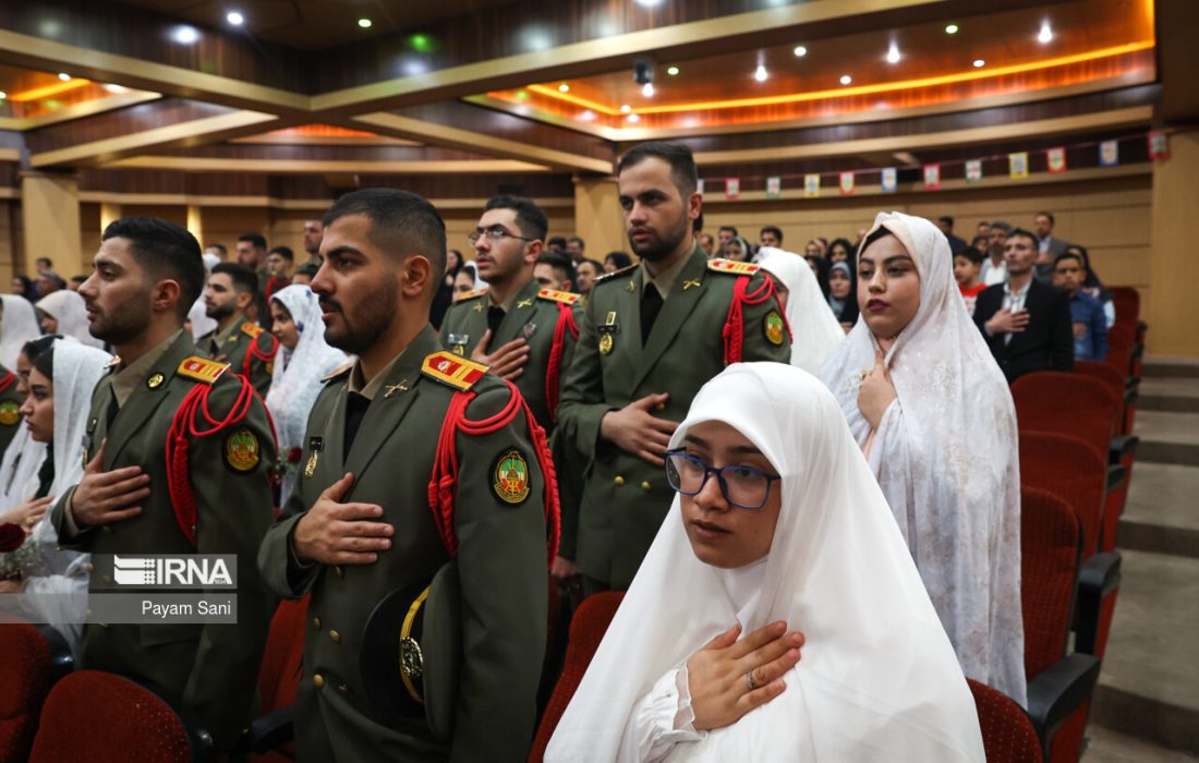 ۱۵۰ زوج نیروی زمینی ارتش به خانه بخت رفتند