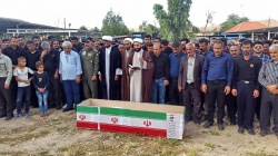 تشیع و تدفین پیکر پاک جانباز ۷۰ درصد شهید عیدیوند برگزار شد